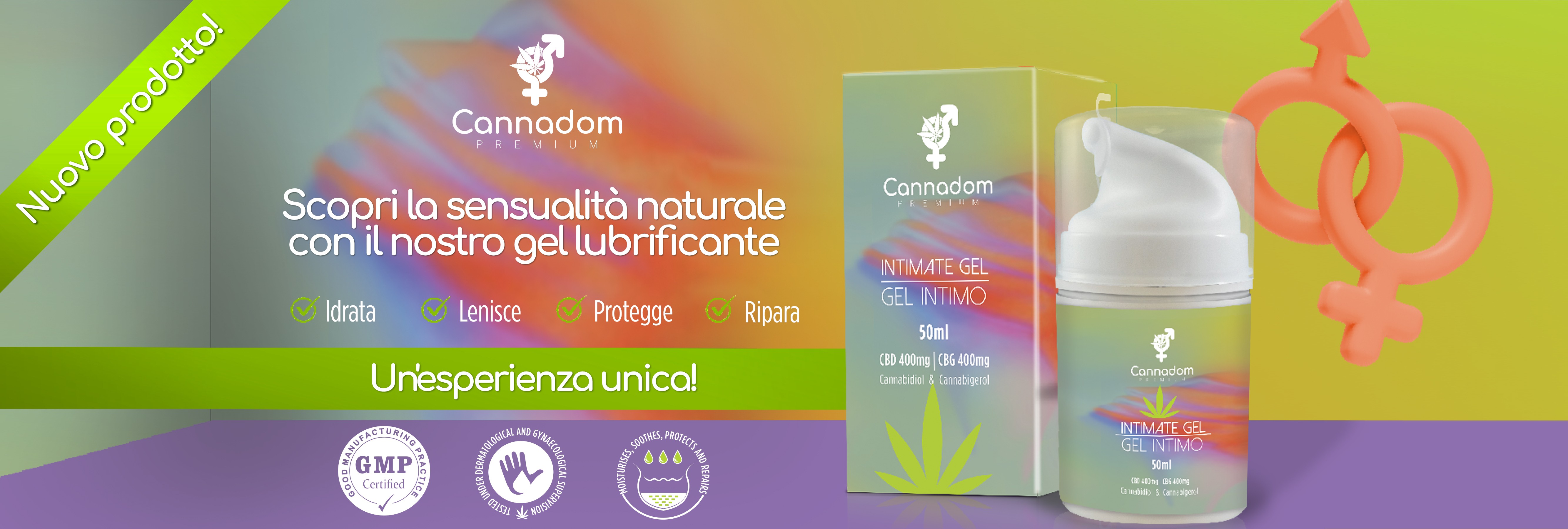 NUOVO GEL LUBRIFICANTE INTIMO CANNADOM